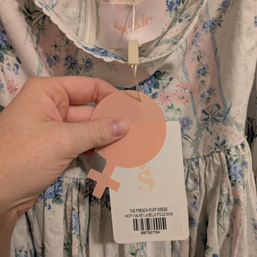 Selkie French Puff Dress NWT 5X - Picture 4 of 4